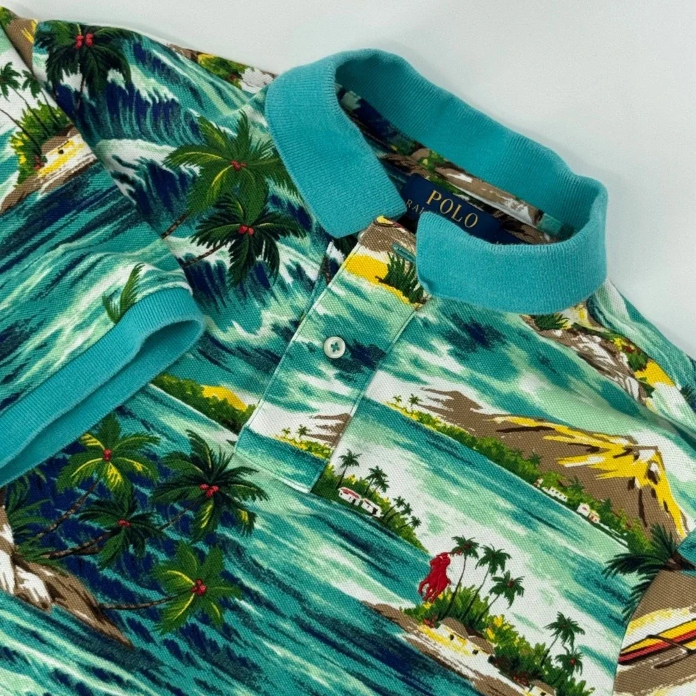 Polo Ralph Lauren Hawaiian Scenic Polo Shirt Classic Fit M